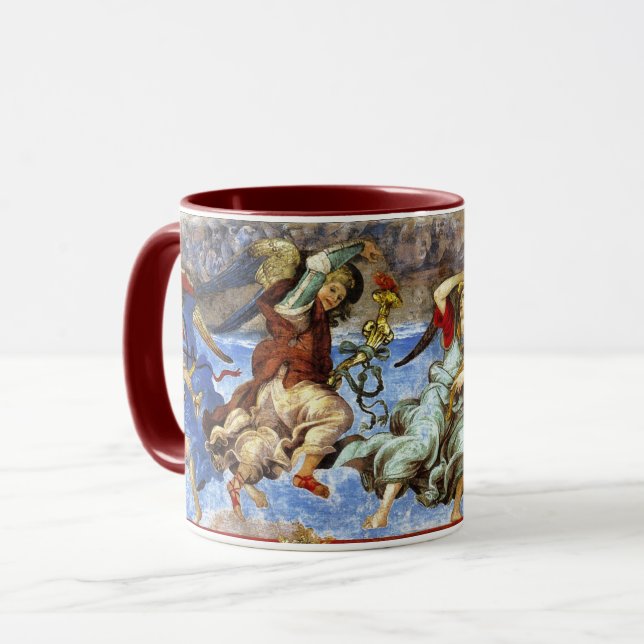  Angels From Assumption and Annunciation by Lippi Mug (Front Left)