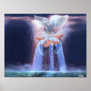 Angels from heaven Oils Poster