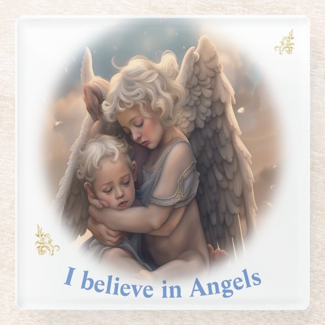 Angels Glass Coaster (Front)