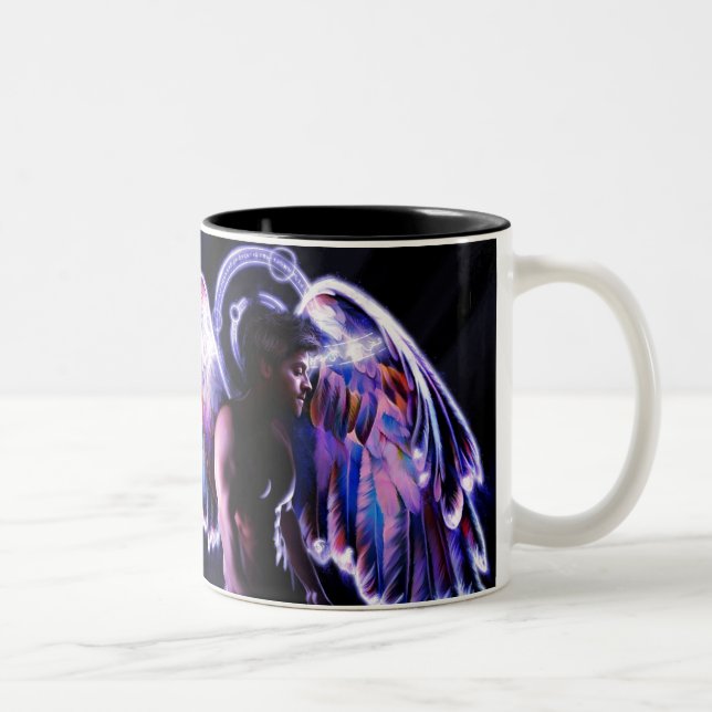 Angel's Glory Two-Tone Coffee Mug (Right)