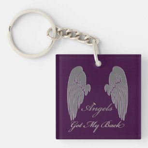 Angels Got My Back Key Ring