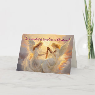ANGELS GRANDMOTHER CHRISTMAS CARD