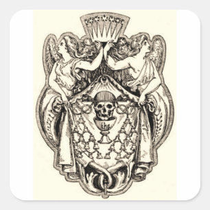 Angels In His Service Square Sticker