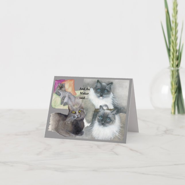 Angels in our Lives watercolor paintings Card (Front)