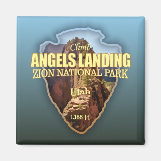 Angels Landing (arrowhead) Magnet (Front)