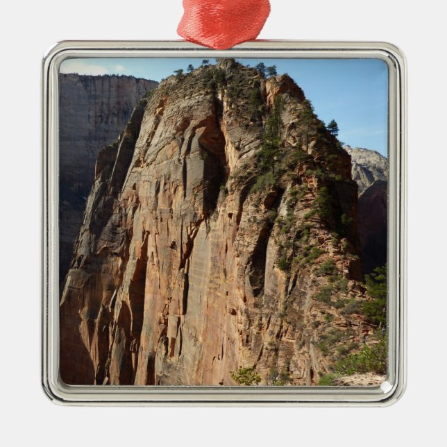 Angels Landing at Zion National Park Metal Tree Decoration (Front)