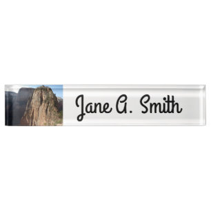 Angels Landing at Zion National Park Nameplate
