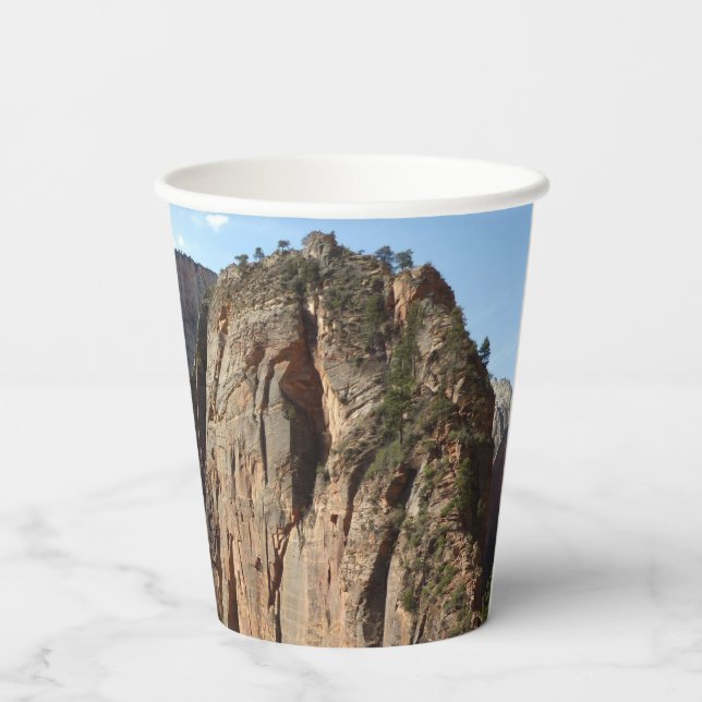 Angels Landing at Zion National Park Paper Cups (Back)