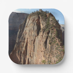 Angels Landing at Zion National Park Paper Plate