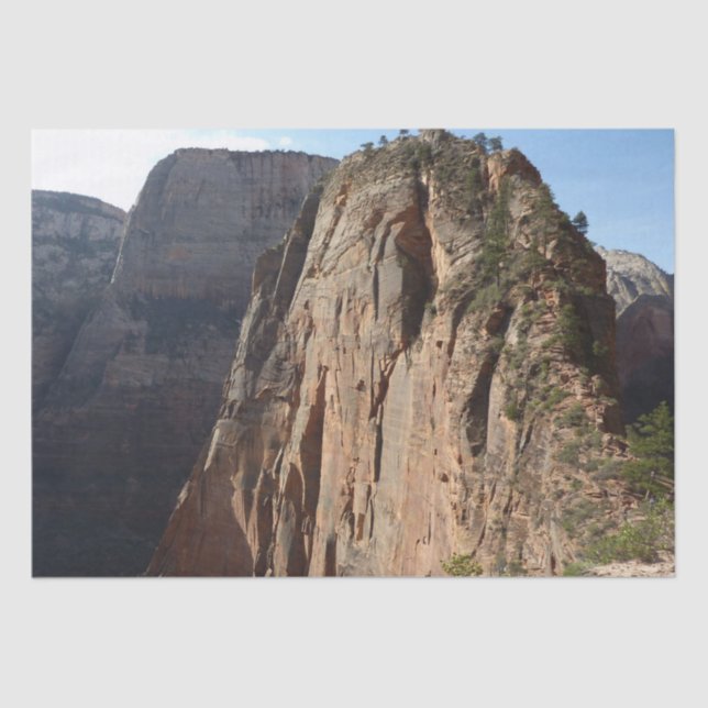 Angels Landing at Zion National Park Tissue Paper (Front)