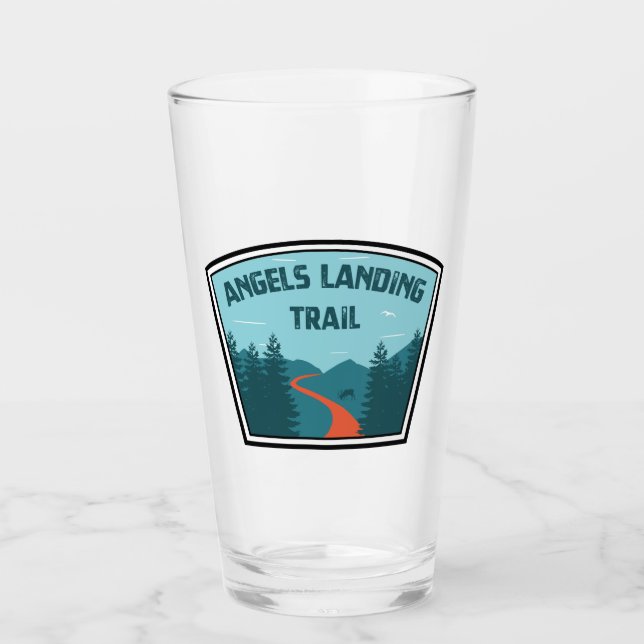 Angels Landing Trail Zion National Park Glass (Front)