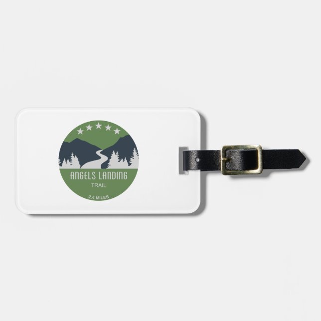 Angels Landing Trail Zion National Park Luggage Tag (Front Horizontal)