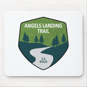 Angels Landing Trail Zion National Park Mouse Mat