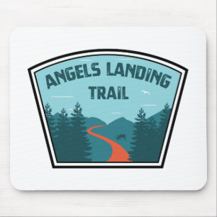 Angels Landing Trail Zion National Park Mouse Mat
