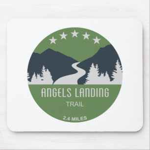 Angels Landing Trail Zion National Park Mouse Mat