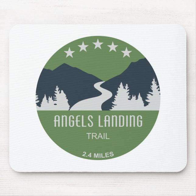 Angels Landing Trail Zion National Park Mouse Mat (Front)