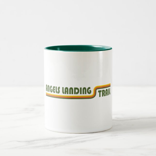 Angels Landing Trail Zion National Park Two-Tone Coffee Mug (Center)