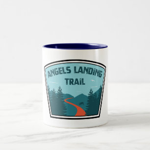 Angels Landing Trail Zion National Park Two-Tone Coffee Mug