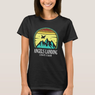 Angels Landing Utah 2022 Retro Vintage Dark Print T-Shirt