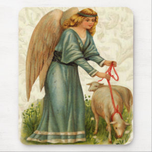 Angels Little Lamb Mouse Pad