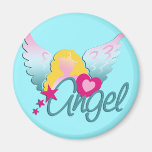 Angels Love cyan Magnet