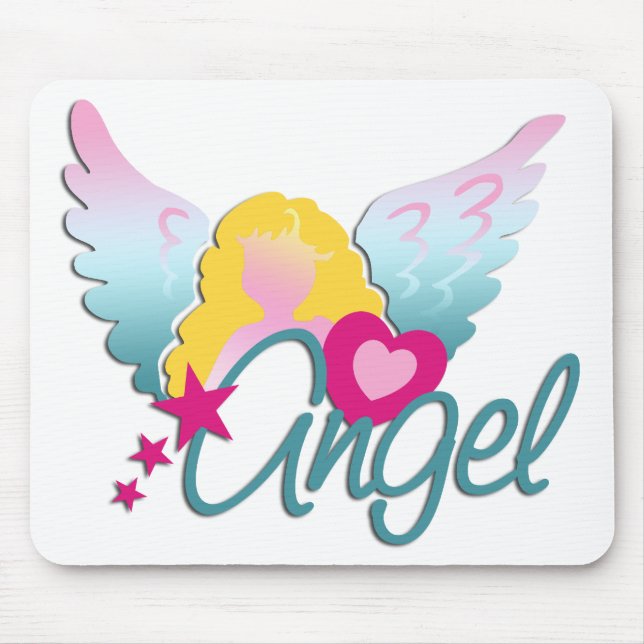 Angels Love Mouse Mat (Front)