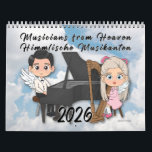 Angels Making Music – Musicians from Heaven 2026 Calendar<br><div class="desc">This music calendar with the title Musicians from Heaven is as charming calendar and features cute angels in a delightful cartoon style, their big eyes full of wonder as they play heavenly music. Each month brings a new illustration filled with joy and inspiration, making this calendar a perfect companion for...</div>