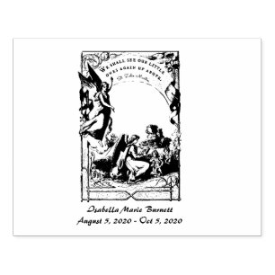 Angels Miscarriage Stillbirth Condolence for Baby Rubber Stamp