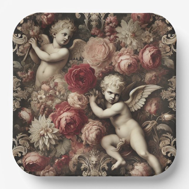 Angels of Discord – Gothic Baroque  Paper Plate (Front)