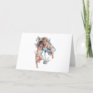 ANGELS OF PEACE ON EARTH GOOD WILL TOWARD MEN HOLIDAY CARD