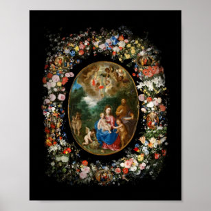 Angels Offering Gifts Poster