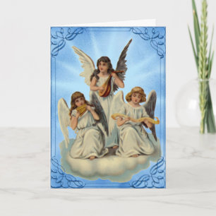 Angels On A Cloud Easter Card