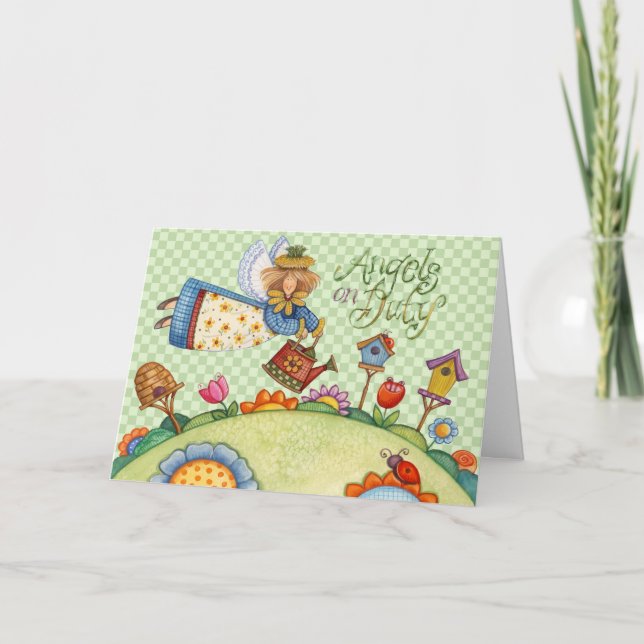 Angels on Duty - Greeting Card (Front)