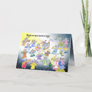Angels on High Holiday Card