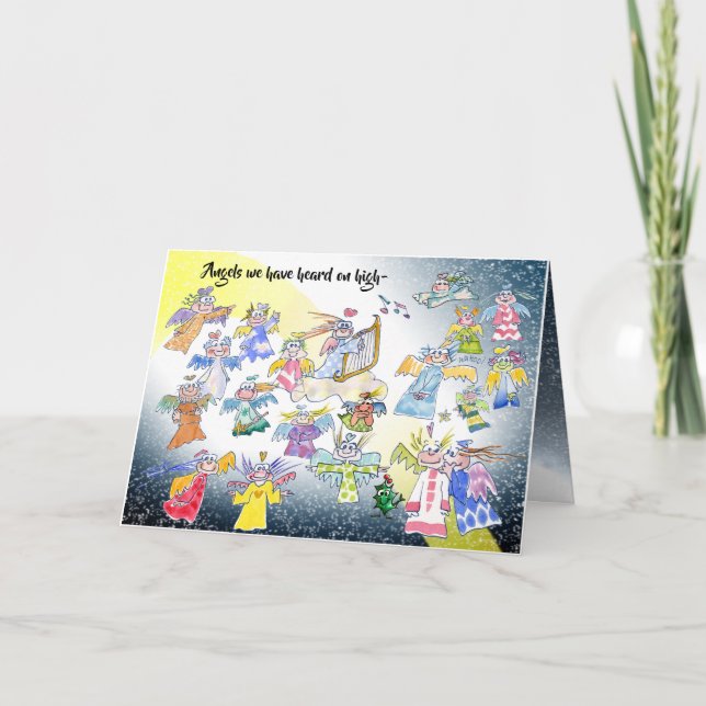 Angels on High Holiday Card (Front)