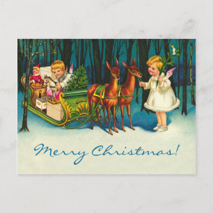 Angels on the Way Holiday Postcard