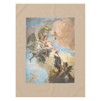 Angels painted in classic style tablecloth