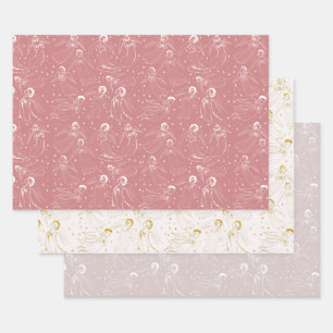 angels pattern set I Wrapping Paper Sheet