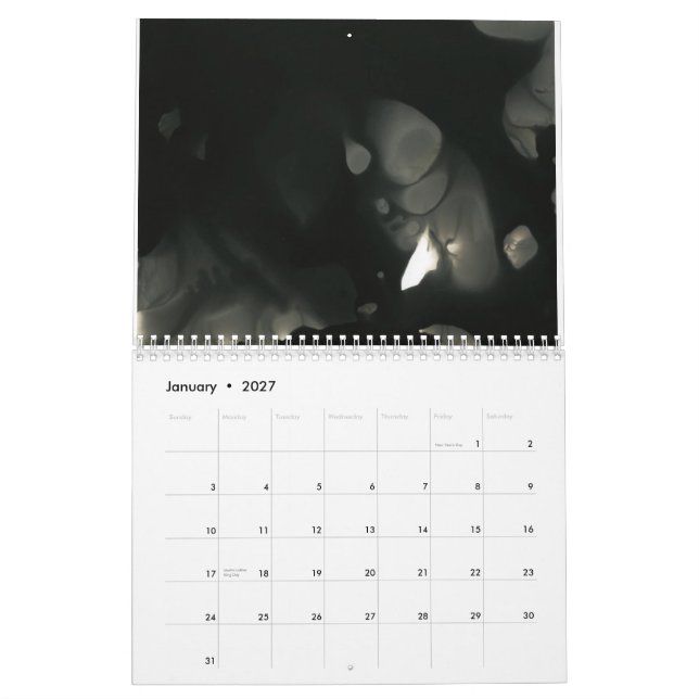 Angel's Photos, Exposed calendar (black & white) (Jan 2027)