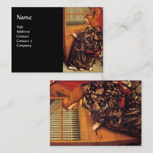 ANGELS PLAYING MUSIC ,detail Business Card