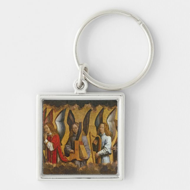 Angels Playing Musical Instruments Key Ring (Front)