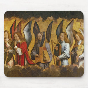 Angels Playing Musical Instruments Mouse Mat
