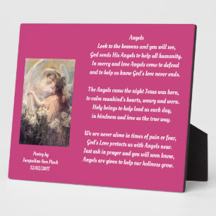 Angels Poetry Plaque