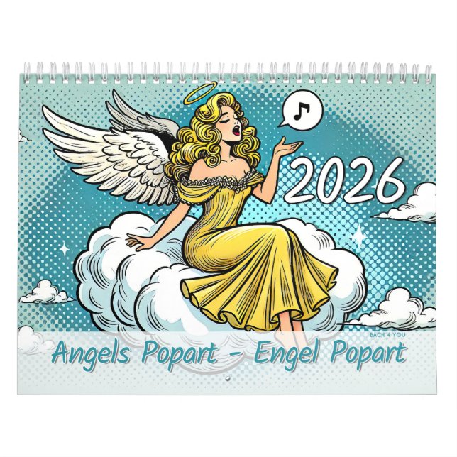 Angels Popart – Engel Popart 2026 Calendar (Cover)