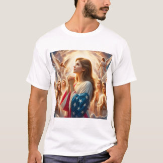 Angels Praying For America Haiku T-Shirt