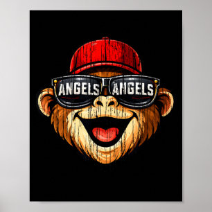 Angels retro gift for men women boys girls kids An Poster