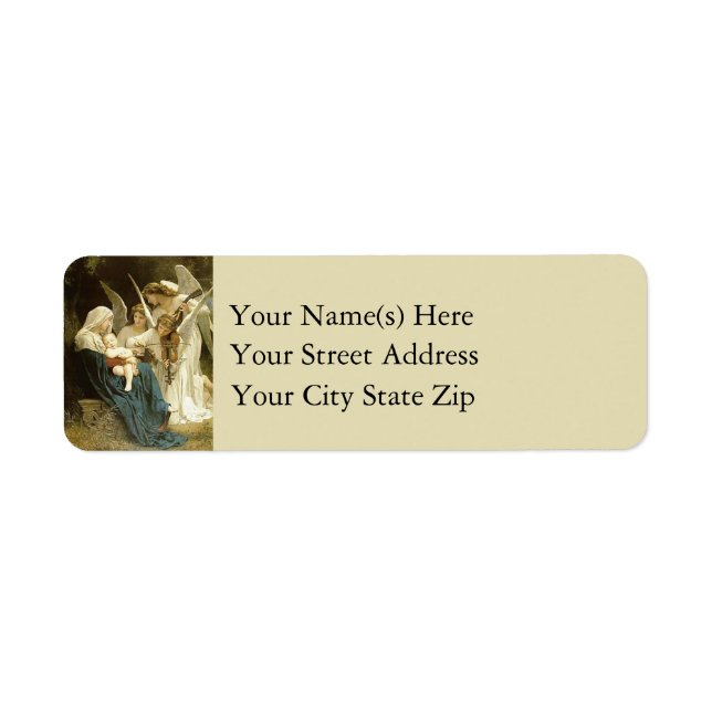 Angels Serenade Mary Vintage Address Label (Front)