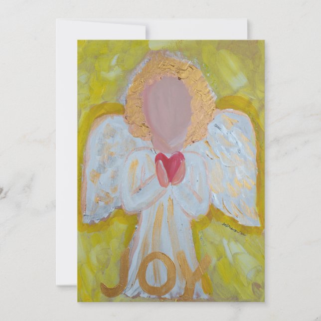Angels Series - Joy - Flat Holiday Card (Front)