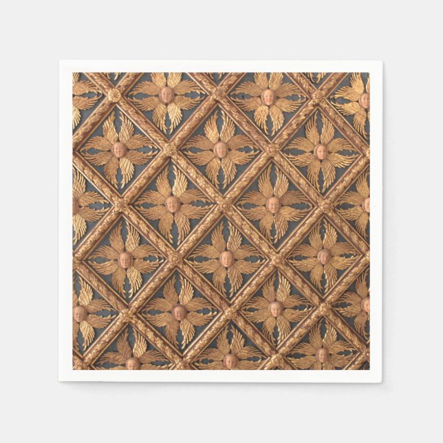 Angels. Six Winged Seraphim. Accademia Gallery in  Napkin (Front)