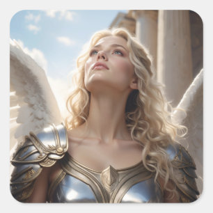 ANGELS SQUARE STICKER